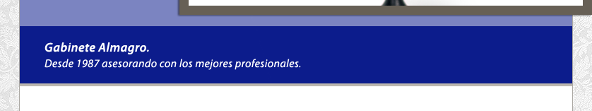 Gabinete Almagro. Asesorando con los mejores profesionales.